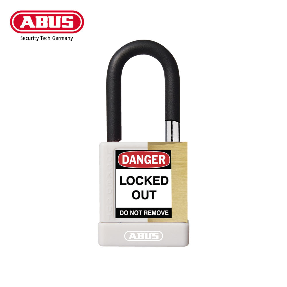 ABUS - 74M/40 - Nylon-Covered Aluminum Core Padlock - 1-1/2 Inch Shackle with Optional Keying and Optional Finish