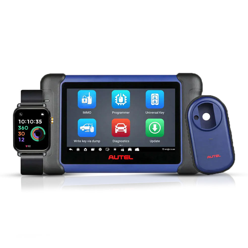 Autel MaxiIM IM508S Key Programming and Diagnostic Tool with OTOFIX Programmable Smart Key Watch (Black)