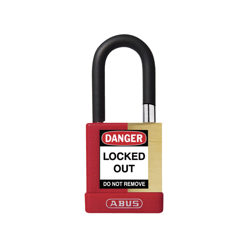 ABUS - 74M/40 - Nylon-Covered Aluminum Core Padlock - 1-1/2 Inch Shackle with Optional Keying and Optional Finish