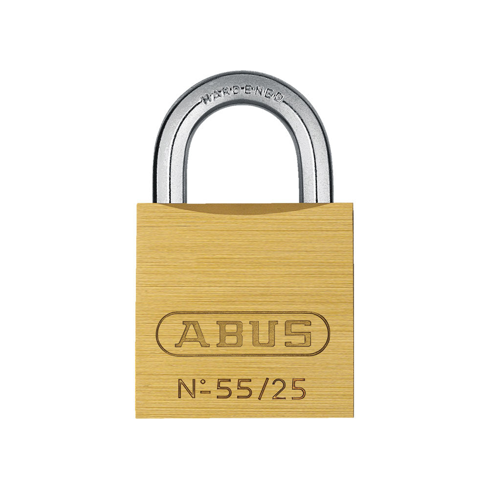 ABUS - 55/25 - Self-Locking Solid Brass Padlock with Optional Keying - 15/16 Inch Width