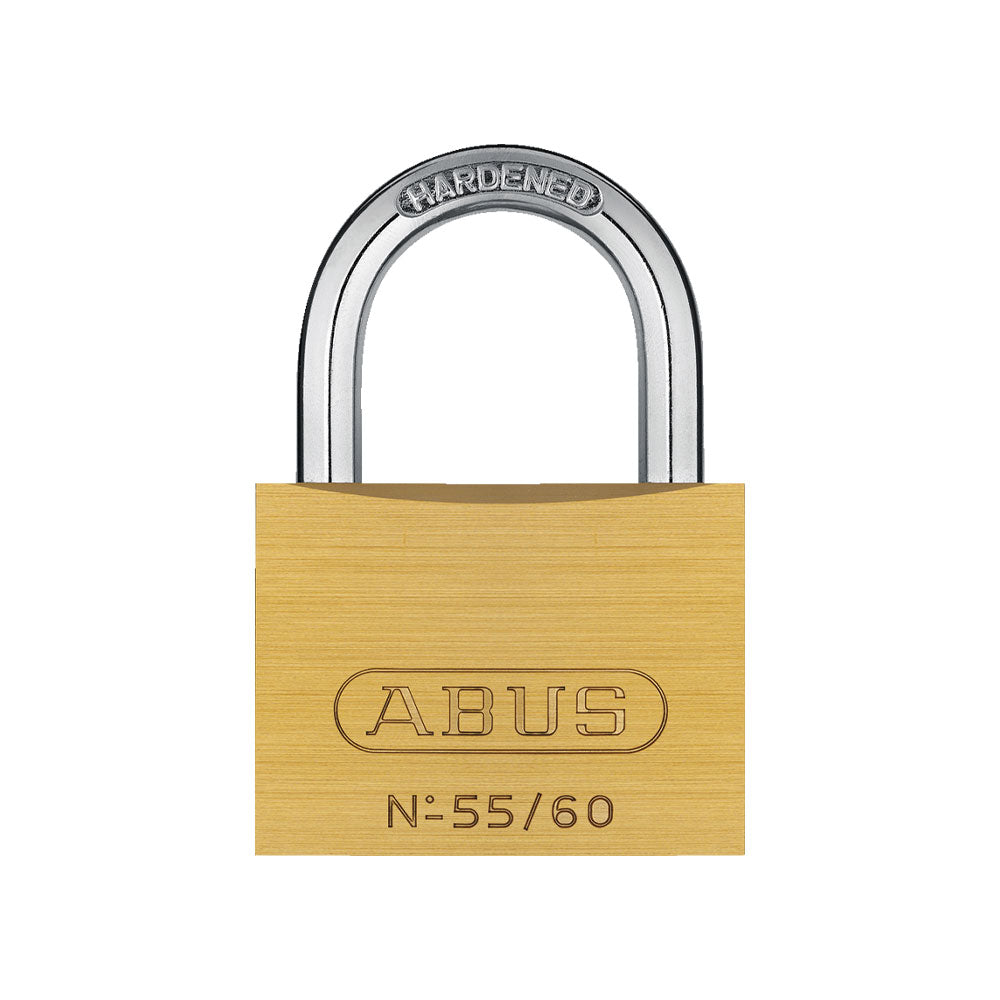 ABUS - 55/60 - Self-Locking Solid Brass Padlock with Optional Keying - 2-9/32 Inch Width