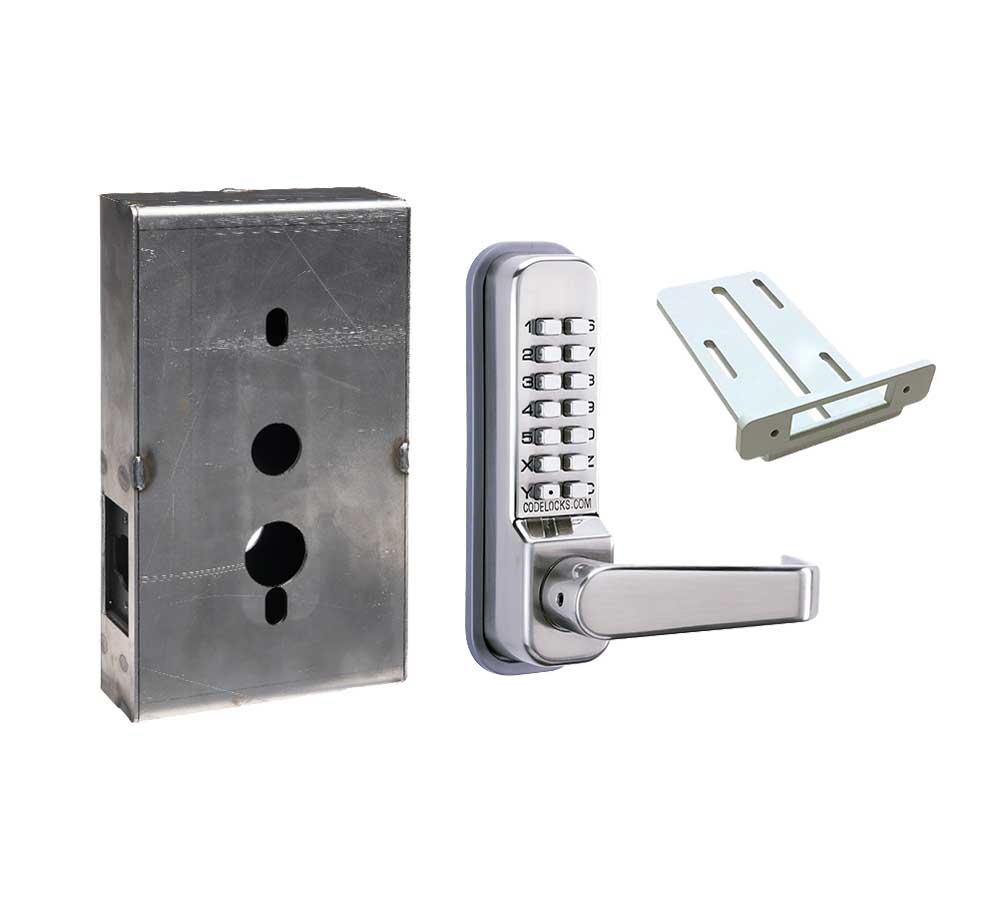 Codelocks CL415 Mechanical, Medium Duty, Optional Finish, Tubular Latchbolt Gate Box Kit