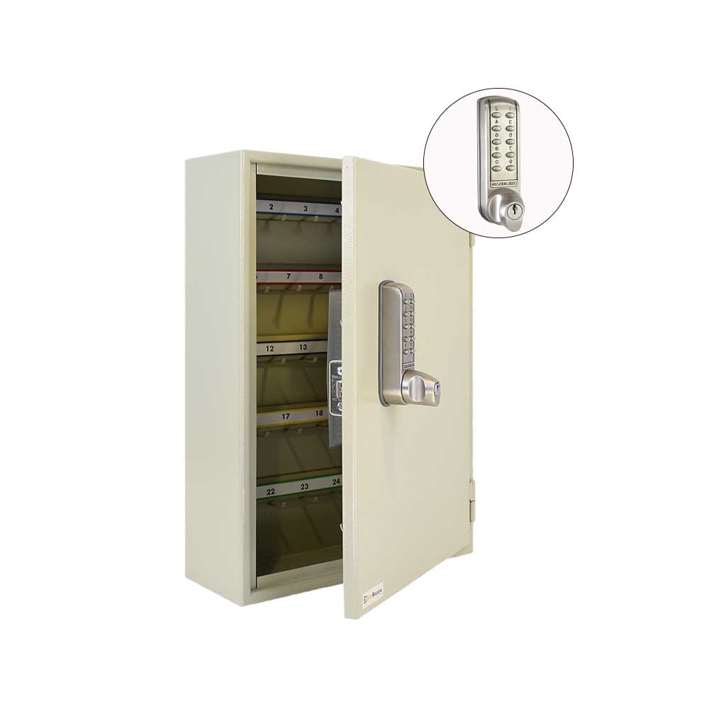Codelocks Optional Hook Self-Closing Key Cabinet with CL2255 BS Electronic Lock