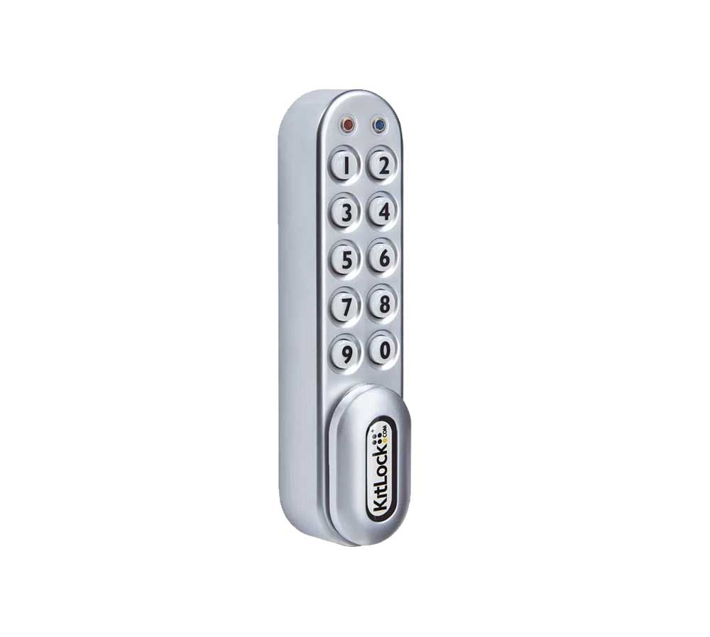 Codelocks KL1000 Classic+ Silver Grey Electronic KitLock Locker Lock - Vertical