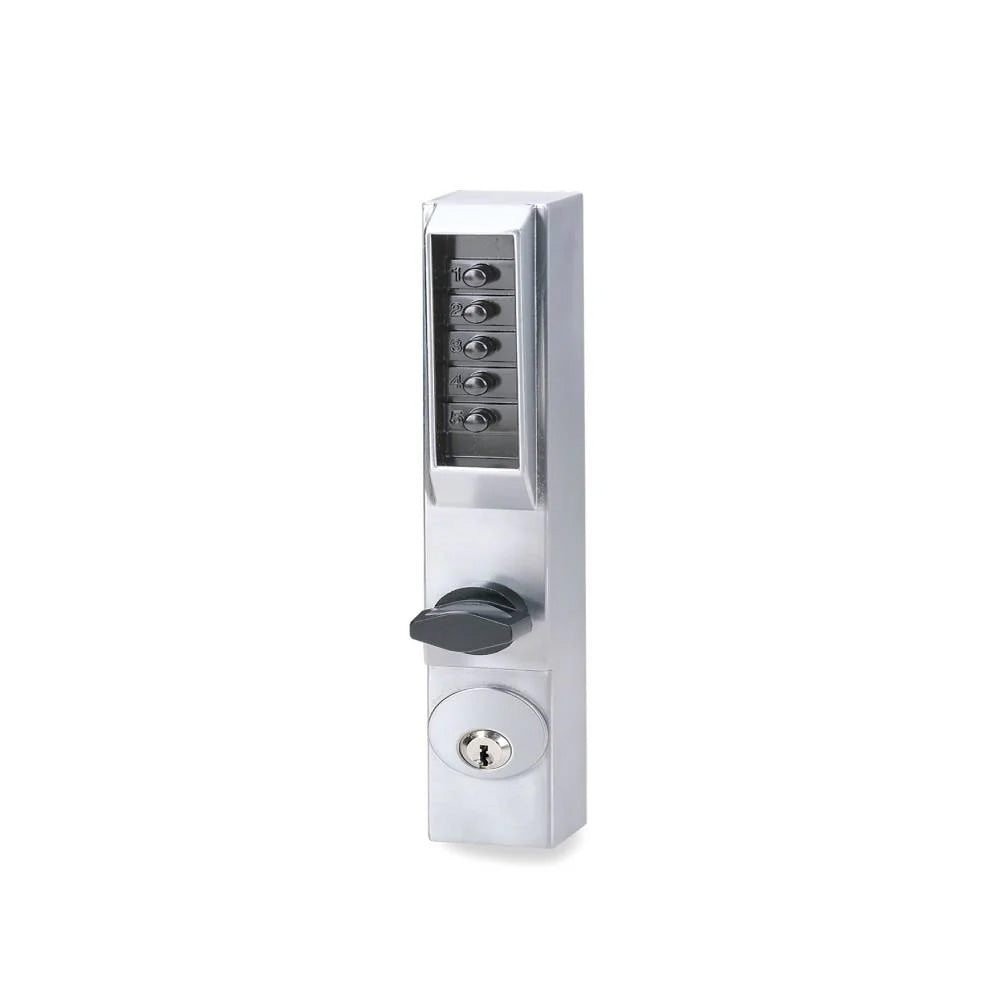 Simplex - 3001 - Pushbutton Narrow Stile Lock with Thumbturn - Optional Color