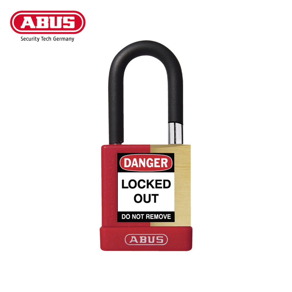 ABUS - 74M/40 - Nylon-Covered Aluminum Core Padlock - 1-1/2 Inch Shackle with Optional Keying and Optional Finish
