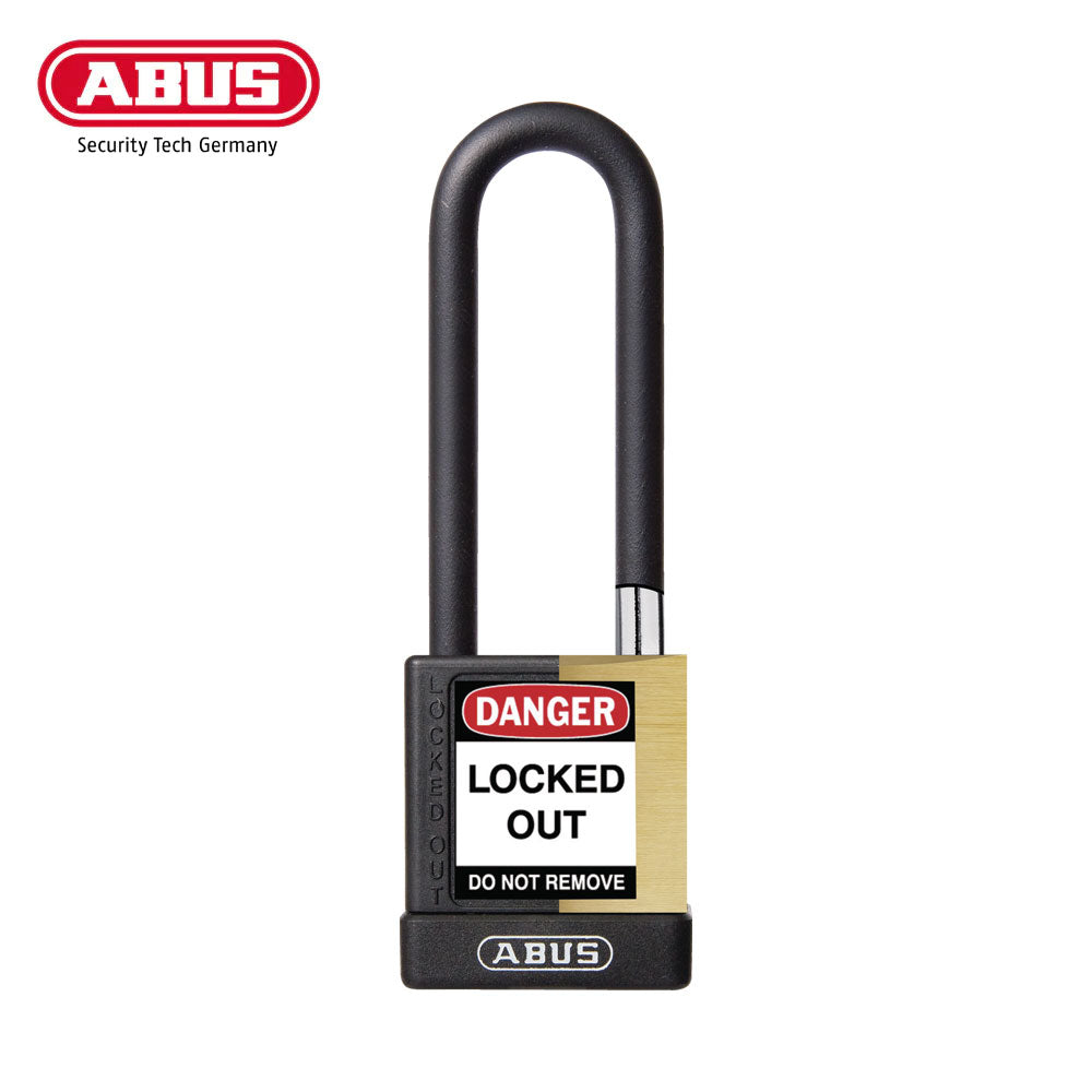ABUS - 74M/40HB75 - Key Retaining Vinyl Encased Solid Brass Padlock with Optional Keying and Optional Finish - 1-37/64 Inch Width