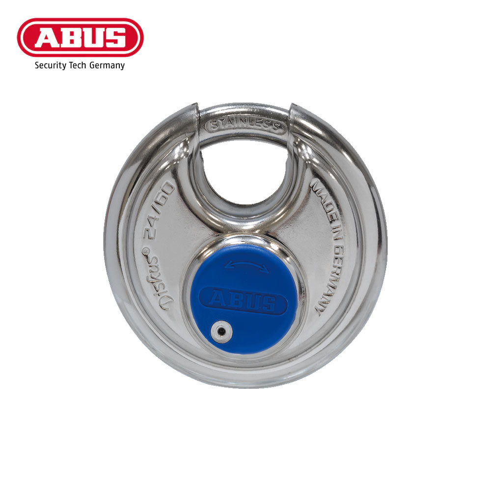 ABUS - 24IB/60 - Extreme Corrosion Resistant Rustproof Stainless Steel Diskus Padlock with Optional Keying - 2-23/64 Inch Width