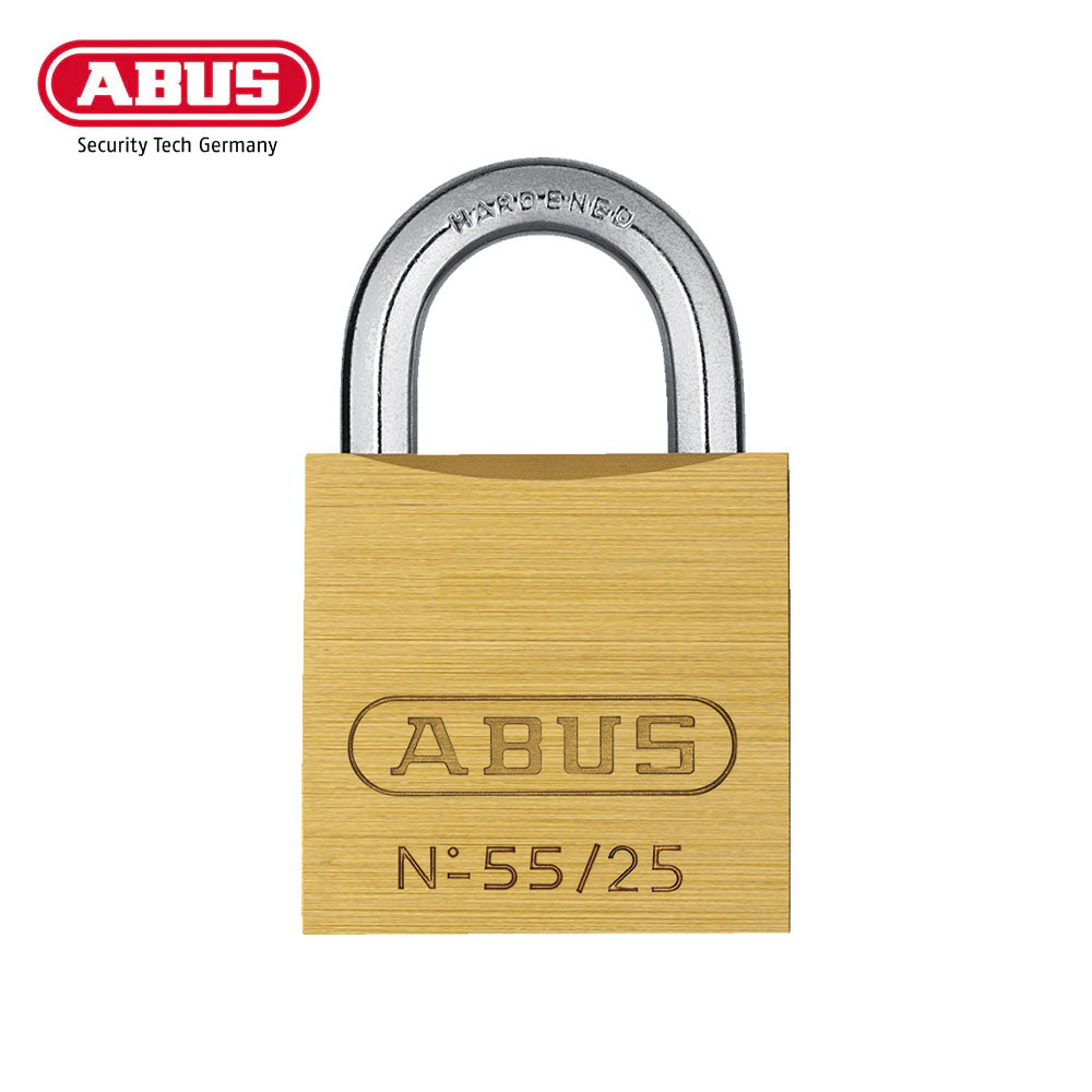 ABUS - 55/25 - Self-Locking Solid Brass Padlock with Optional Keying - 15/16 Inch Width