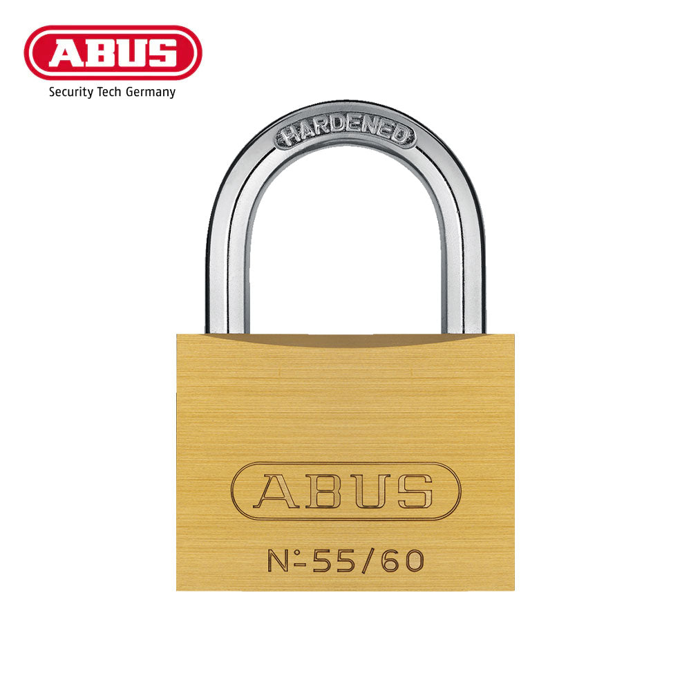 ABUS - 55/60 - Self-Locking Solid Brass Padlock with Optional Keying - 2-9/32 Inch Width