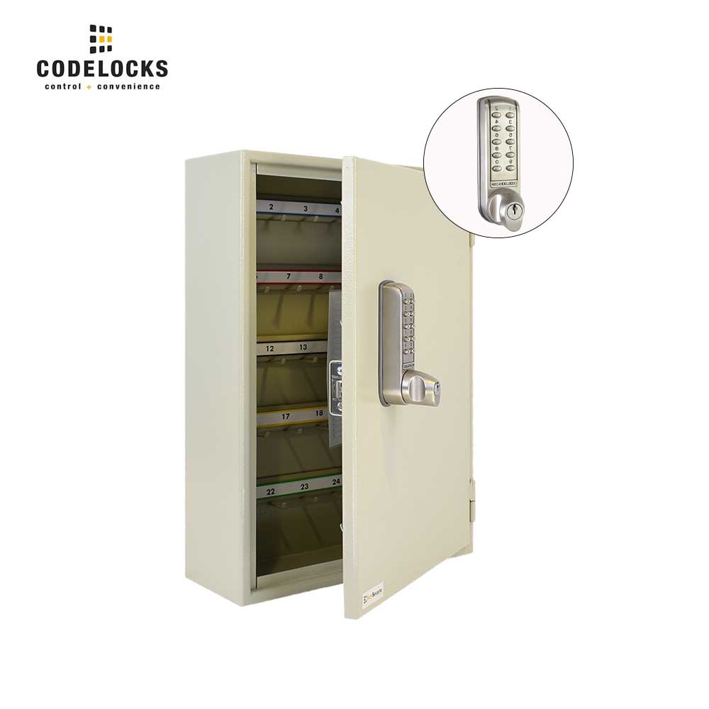 Codelocks Optional Hook Self-Closing Key Cabinet with CL2255 BS Electronic Lock