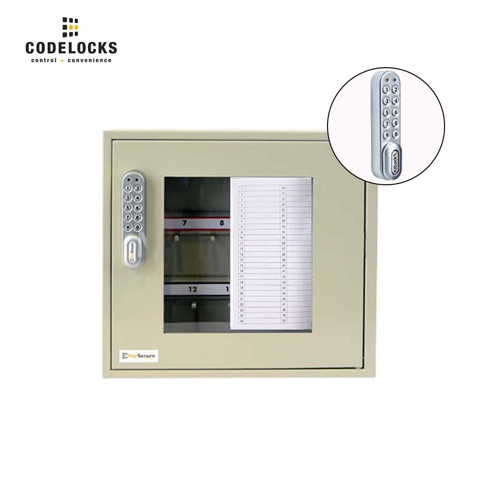 Codelocks Optional Hook Key View Cabinet with KL1000 SG Kitlock