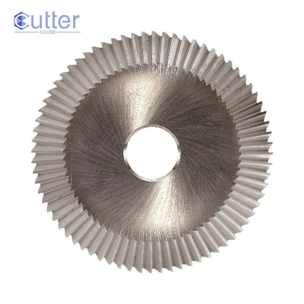 P-2816 - High Grade HSS M35 70mm (40°) Angle Milling Cutter with Yellow Tin Coating