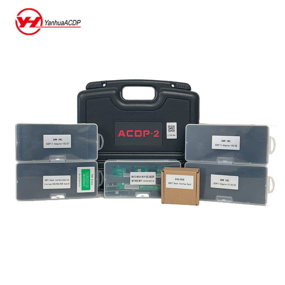 Yanhua ACDP-2 BMW ECU Package with Module 3/8/27 and Adapter-X4/X5/X7/X8 - ECU Clone - DME Read/Write ISN - B48/N20/N55/B38 Bench Interface Boards