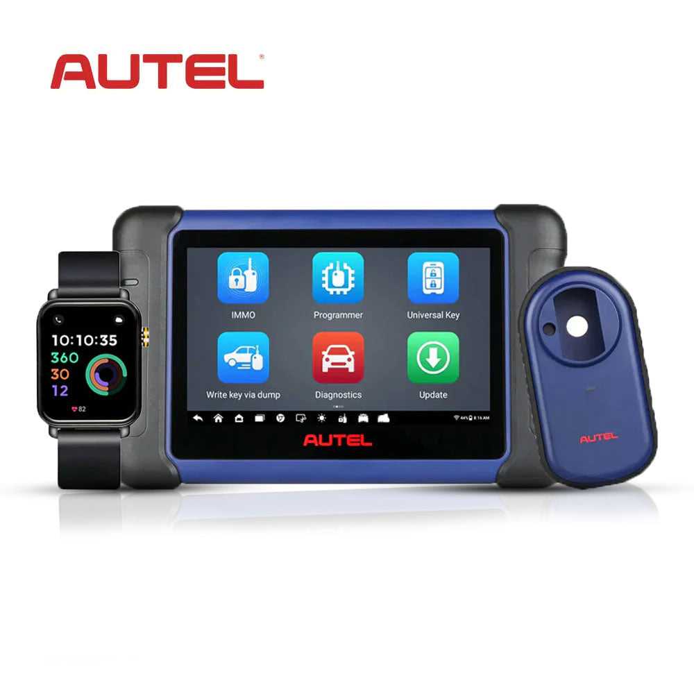 Autel MaxiIM IM508S Key Programming and Diagnostic Tool with OTOFIX Programmable Smart Key Watch (Black)