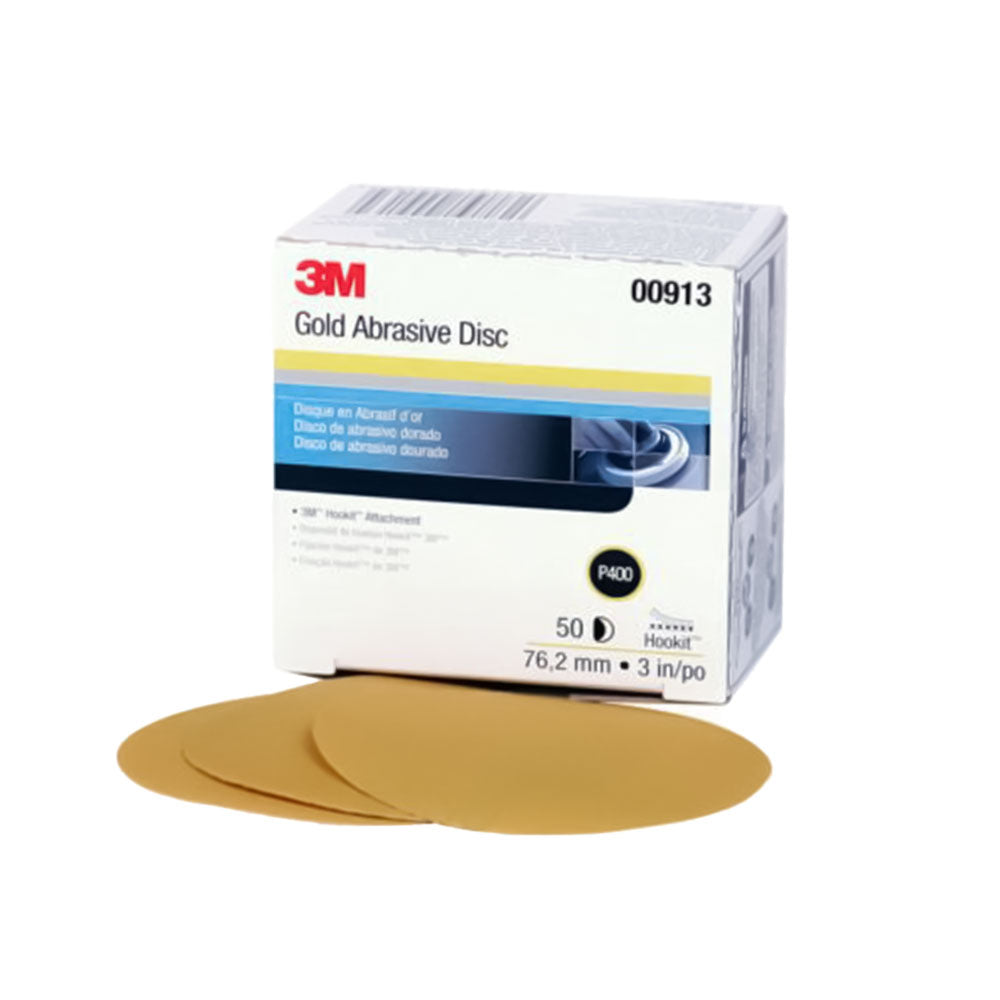Disques Abrasifs 3M Hookit Gold 236U – Grain P80, 50 Disques Par Carton, Pour Décapage Peinture Et Ponçage Métal