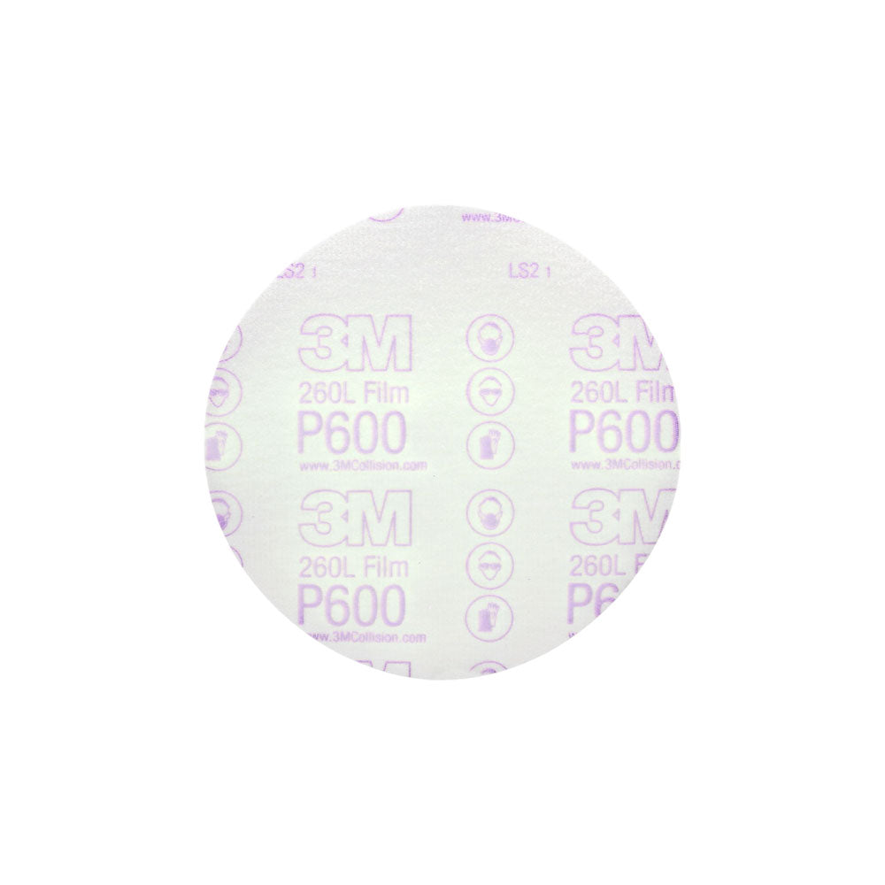 3M - Hookit Finishing Film Abrasive Disc 260L - 100 Discs Per Box