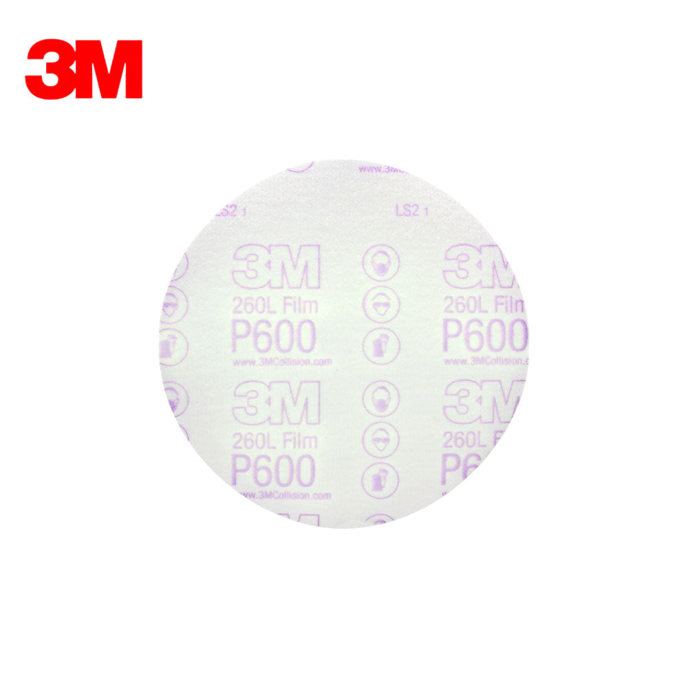 3M - Hookit Finishing Film Abrasive Disc 260L - 100 Discs Per Box