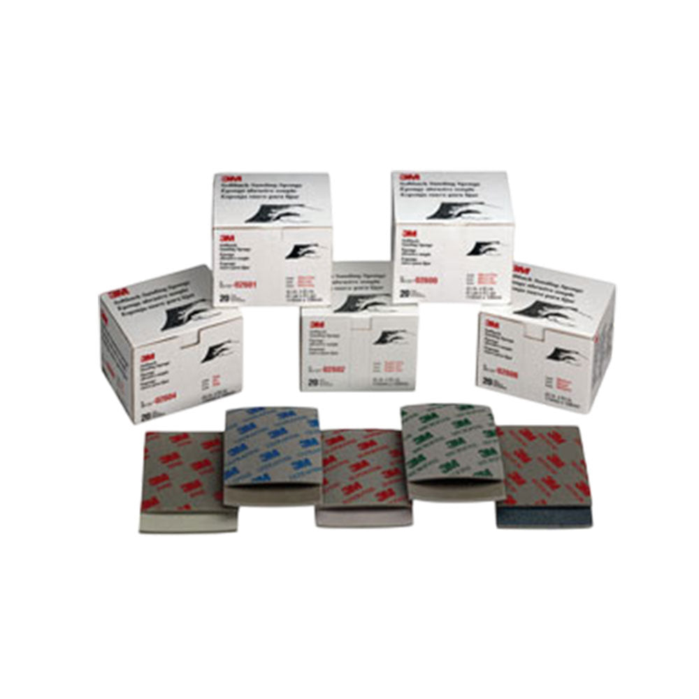 3M - Softback Sanding Sponge - 4-1/2 x 5-1/2 Inch (115 mm x 140 mm) - 20 Sponges Per Pack