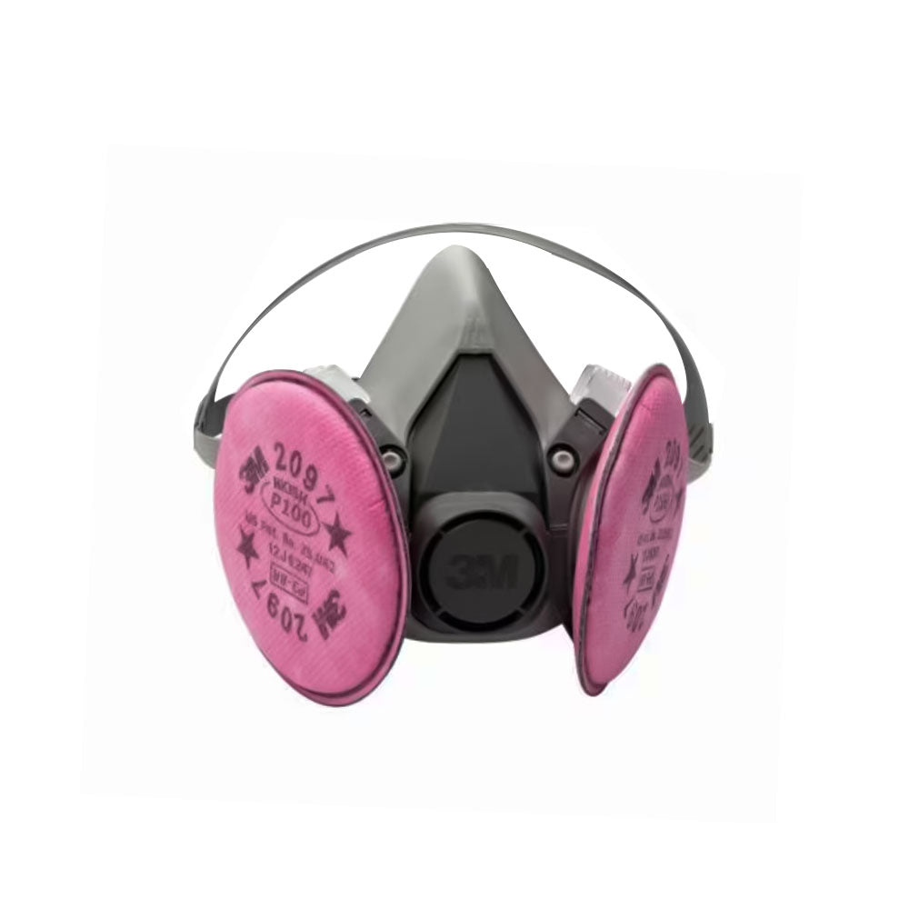 3M - 07182 - Half Facepiece Respirator Packout with Filters P100 - Medium Size