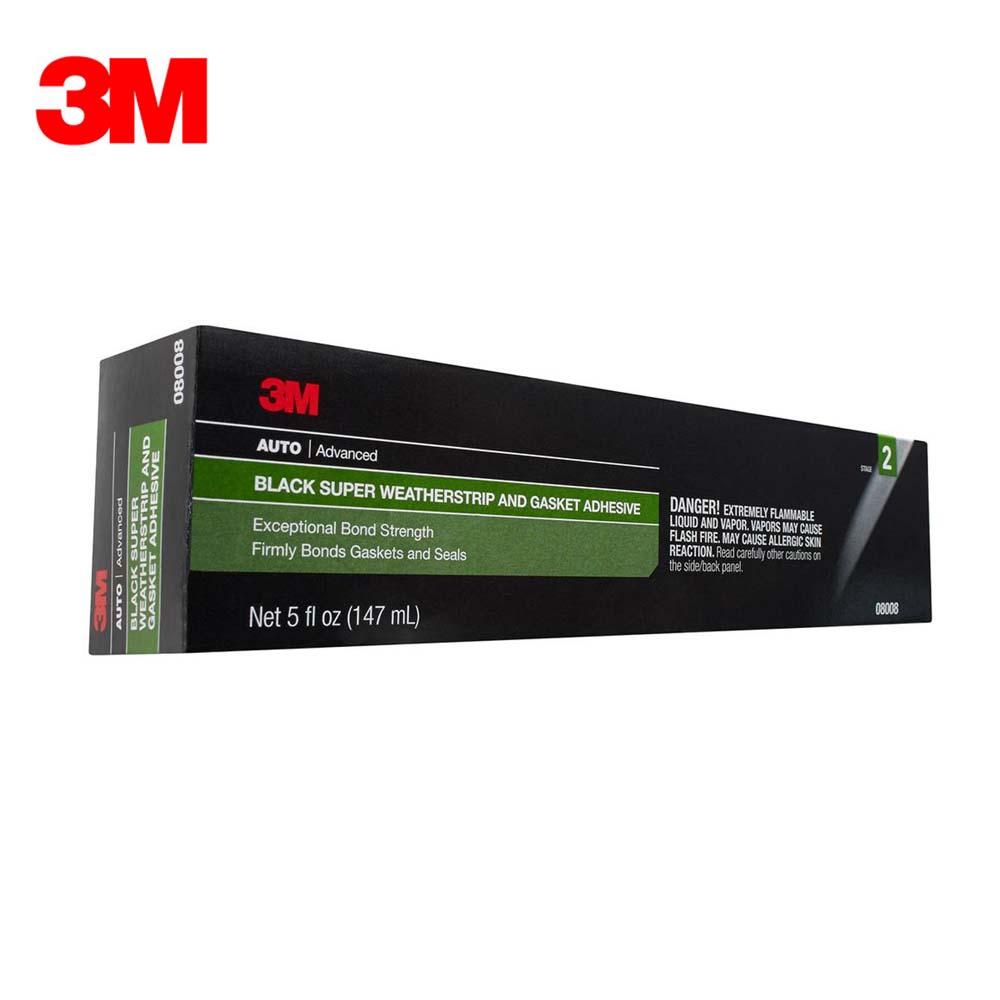 3M - 08008 - Super Weatherstrip and Gasket Adhesive - 5 fl oz - Black