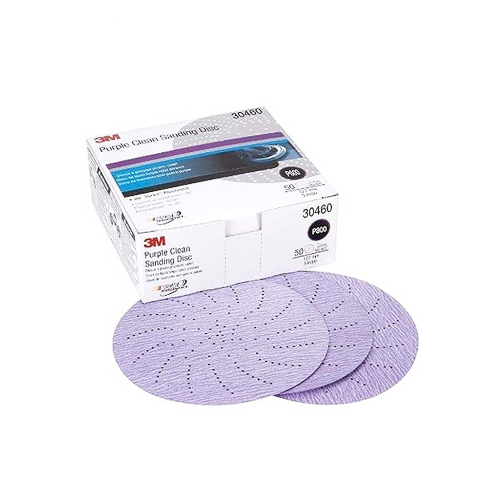 3M - Hookit Purple Clean Sanding Abrasive Disc 334U - 50 Discs Per Box