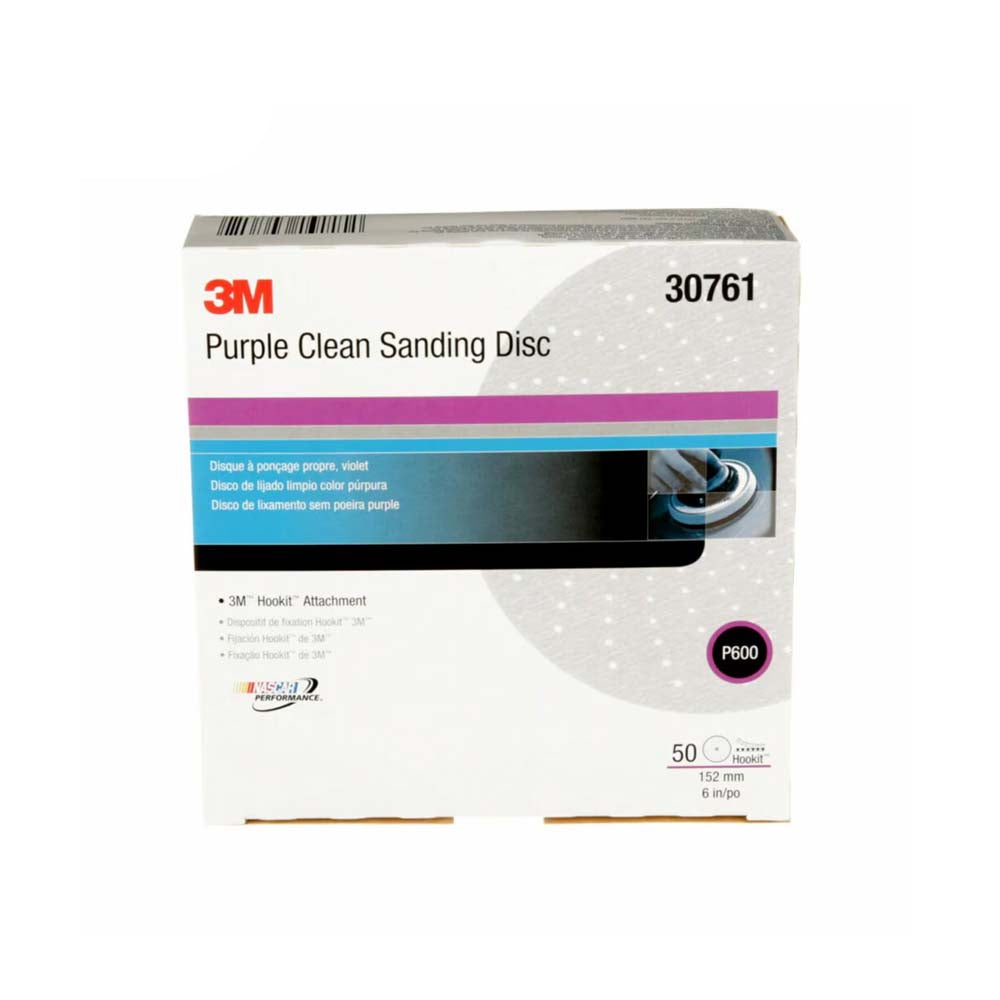 3M - Hookit Purple Clean Sanding Abrasive Disc 334U - 50 Discs Per Box