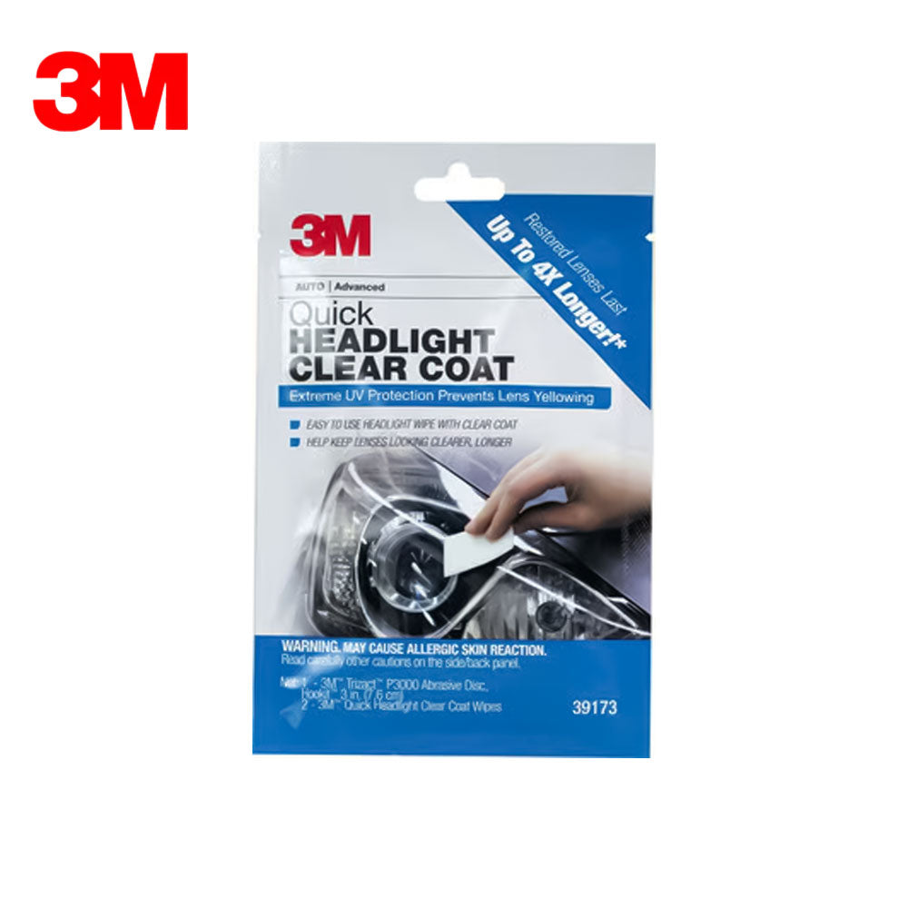3M - 32516 - Quick Headlight Clear Coat Wipes - 40 Wipes Per Case
