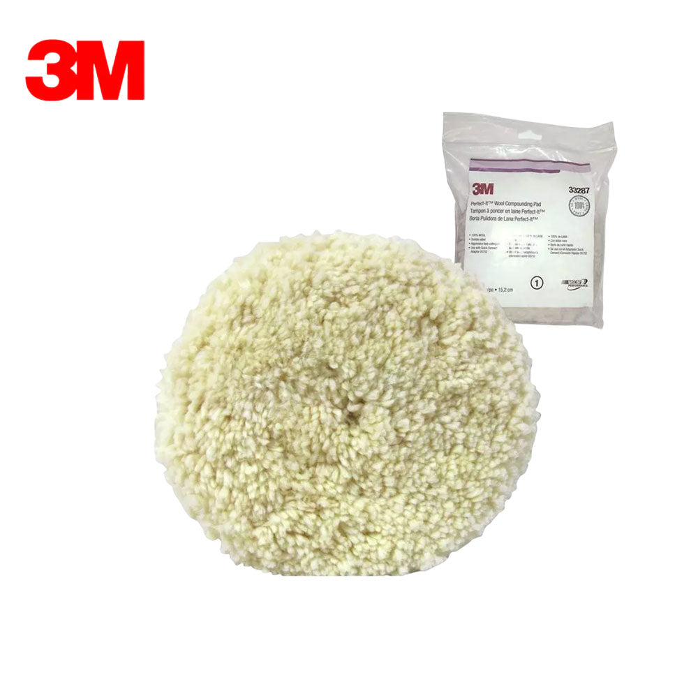 3M - 33287 - Perfect-It Quick Connect Wool Compounding Pad - 6 Inch