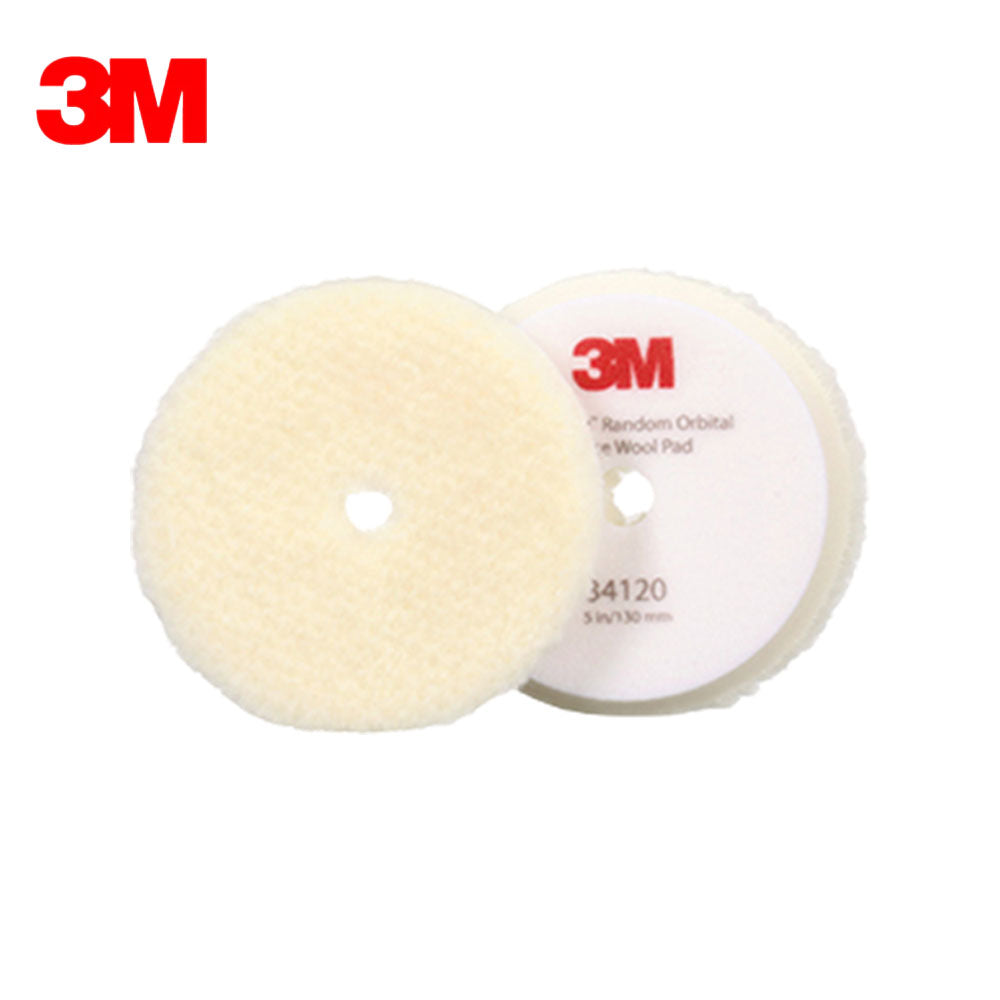 3M - Perfect-It Random Orbital Wool Compounding Pad - White