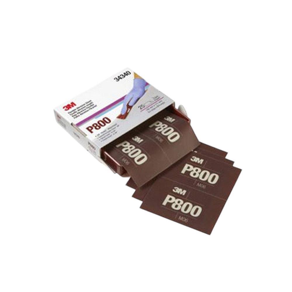 3M - Hookit Flexible Abrasive Sheet - 5.5 x 6.8 Inch - 25 Per Box