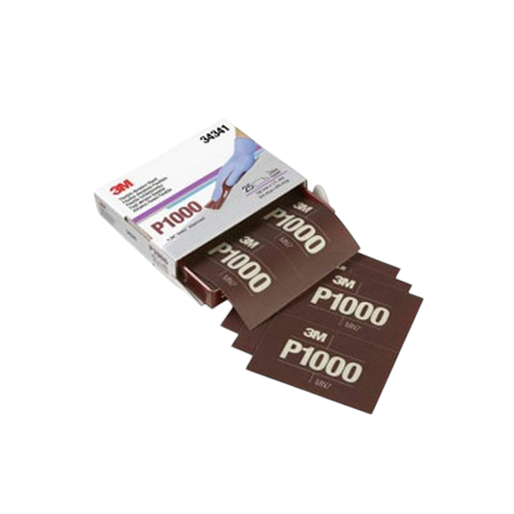 3M - Hookit Flexible Abrasive Sheet - 5.5 x 6.8 Inch - 25 Per Box