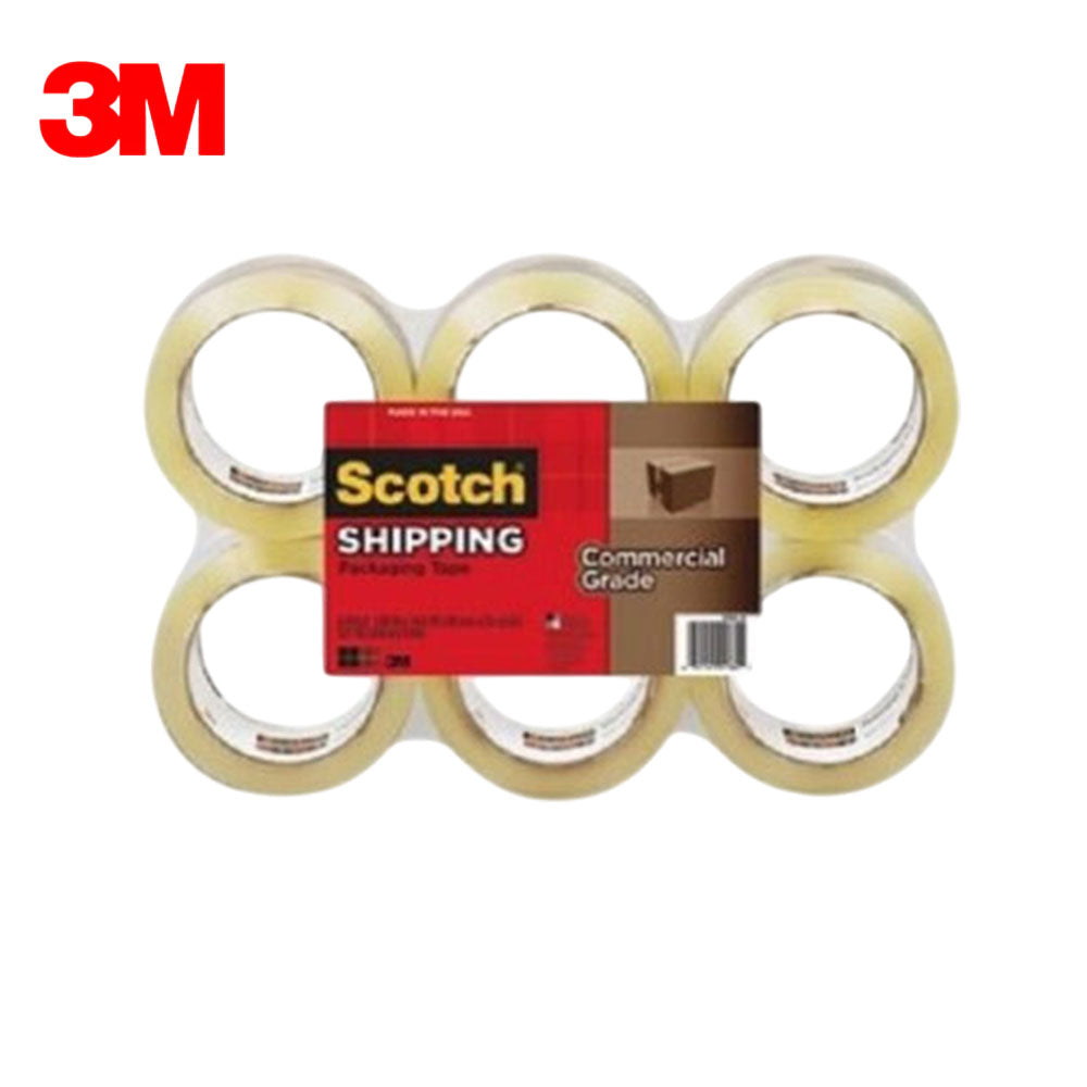 3M - 91764 - Scotch Commercial Grade Packaging Tape - 6 Per Pack