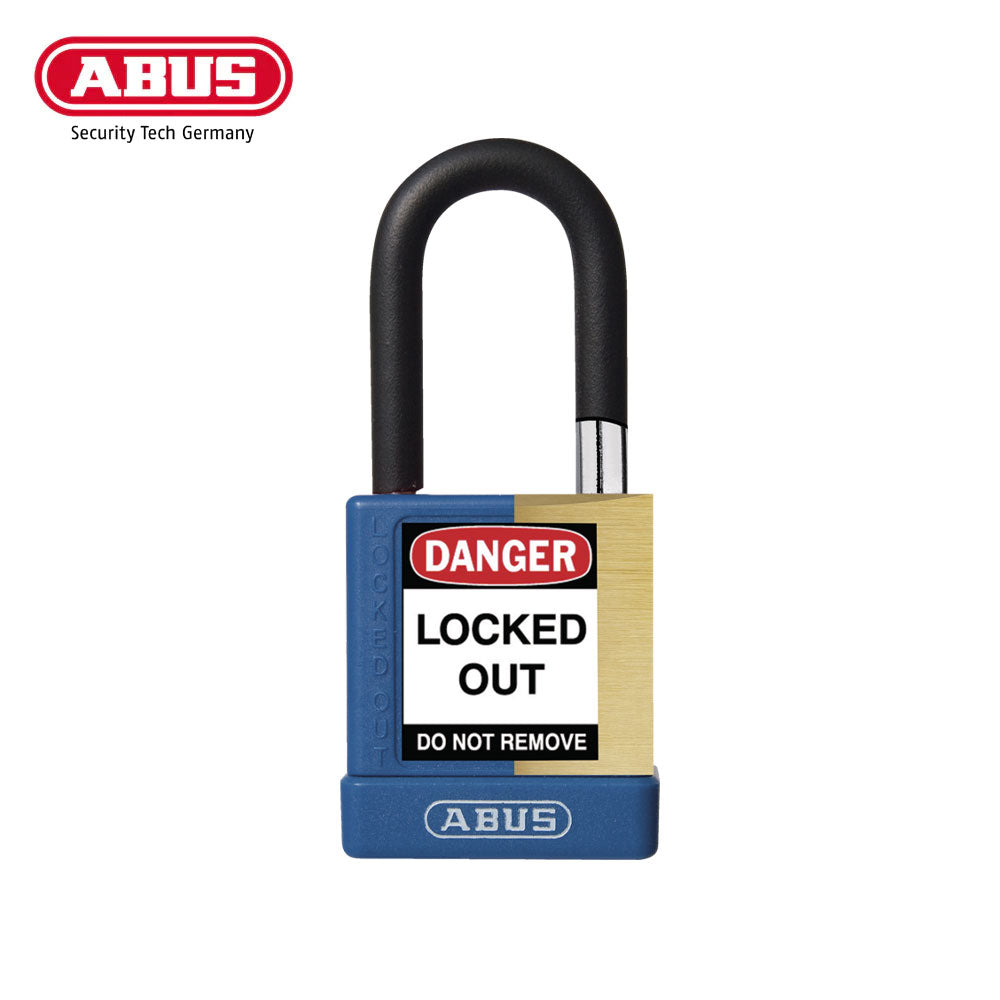 ABUS - 74M/40 - Nylon-Covered Aluminum Core Padlock - 1-1/2 Inch Shackle with Optional Keying and Optional Finish
