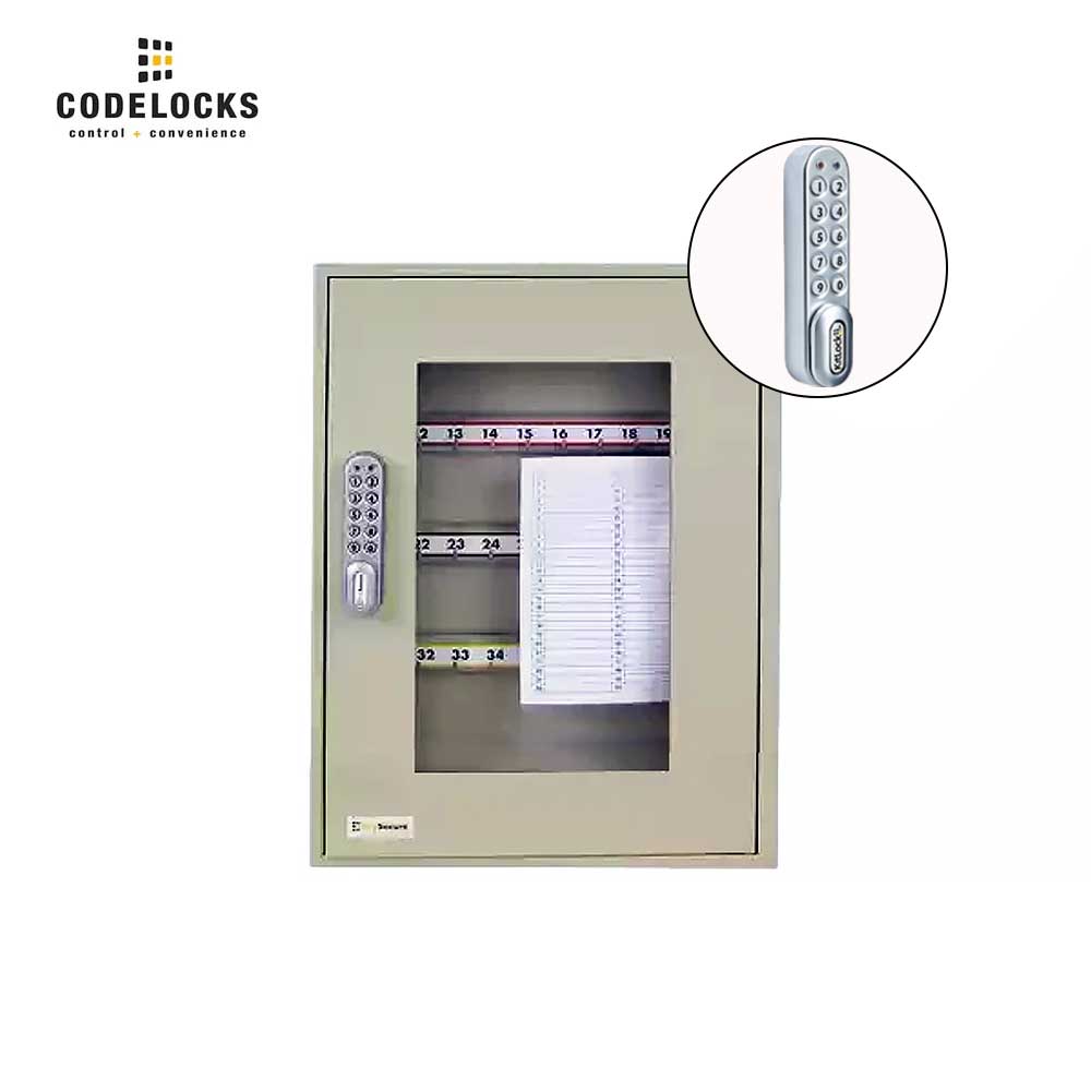 Codelocks Optional Hook Key View Cabinet with KL1000 SG Kitlock