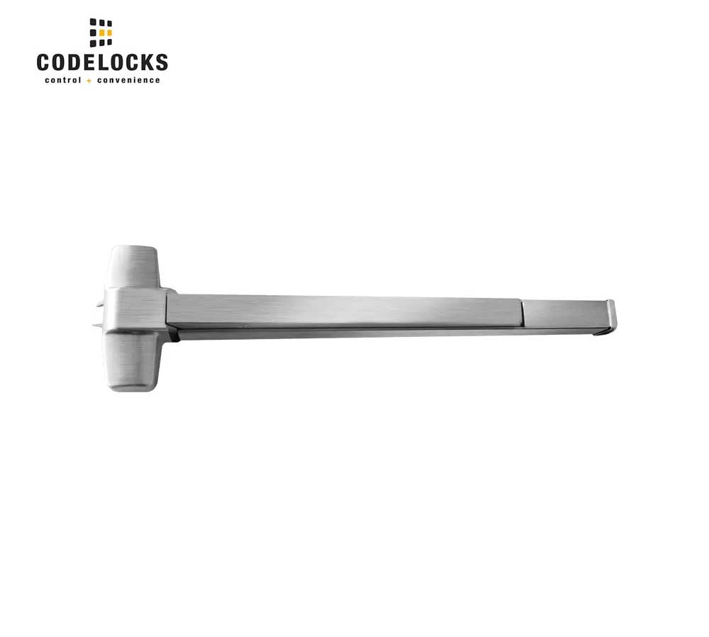 Codelocks Grade 1 Brushed Steel CL-ED Series Rim Exit Device for Optional Door Width
