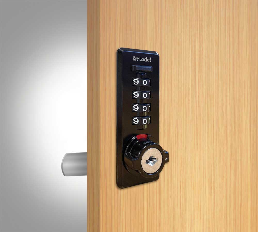 Codelocks KL20 Black Mechanical Kitlock with Optional Handing