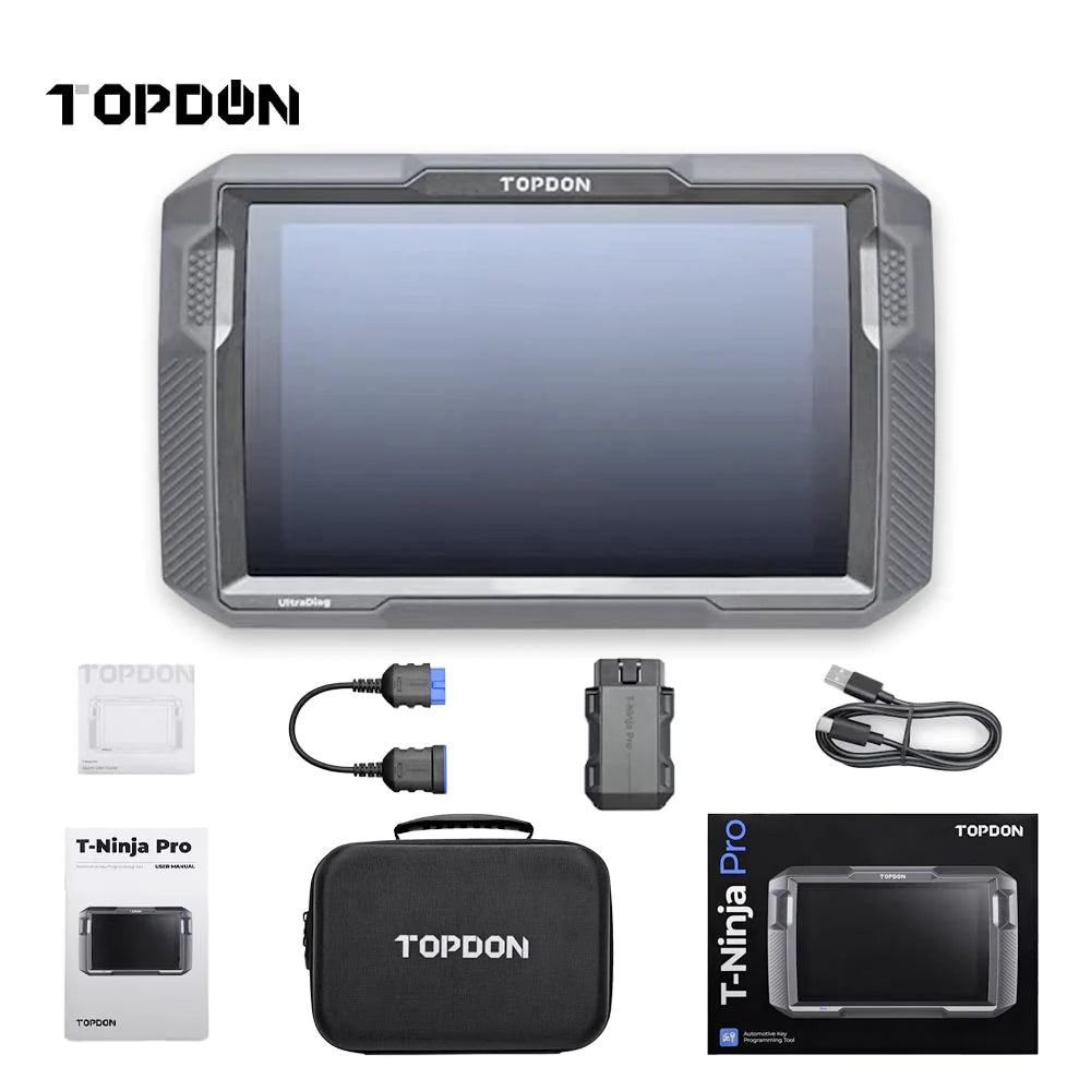 TOPDON T-Ninja Pro - 8" Tablet OBD Automotive Key Programmer Bundle with T-Darts - Key Programming RFID Chip Device