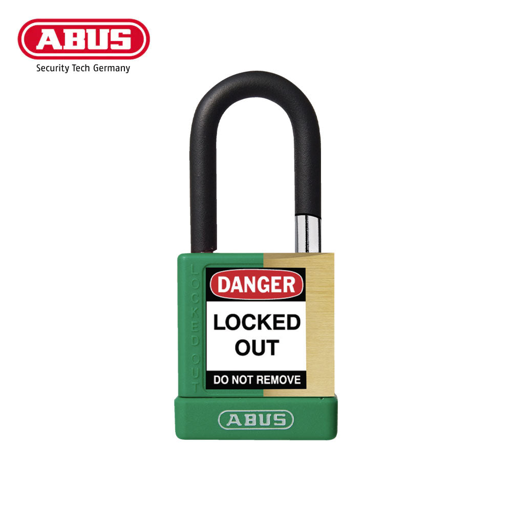 ABUS - 74M/40 - Nylon-Covered Aluminum Core Padlock - 1-1/2 Inch Shackle with Optional Keying and Optional Finish