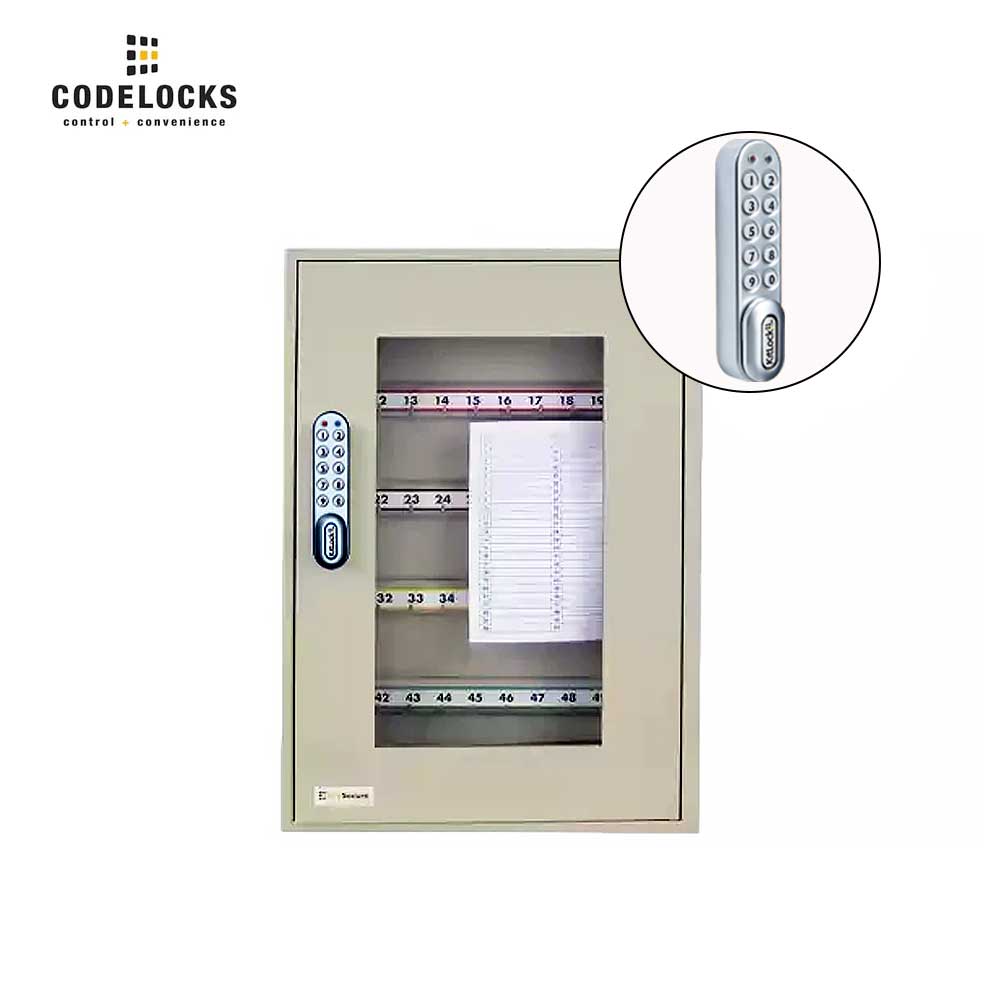 Codelocks Optional Hook Key View Cabinet with KL1000 SG Kitlock