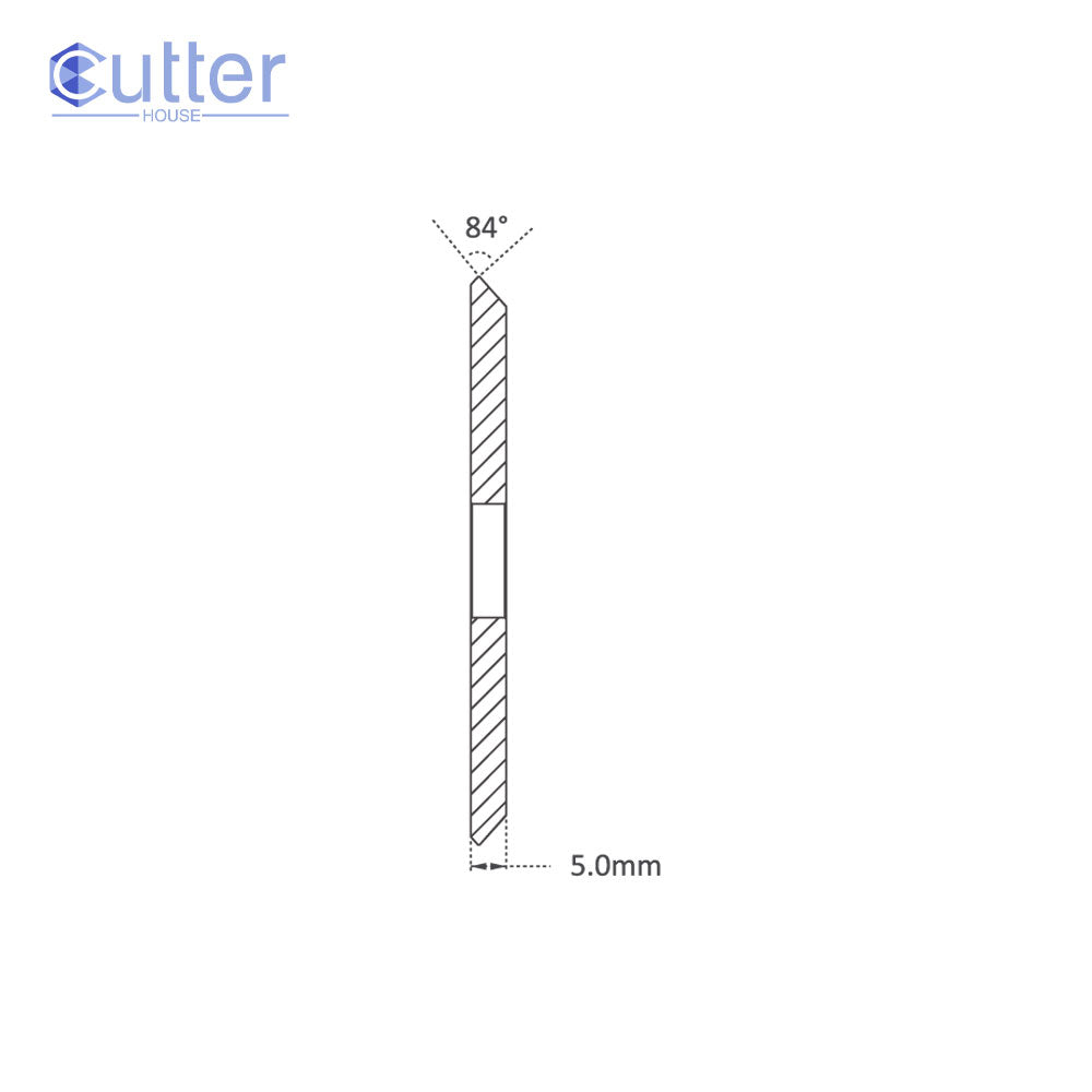 P-3108 - High Grade HSS M35 84° Angle Milling Cutter with Yellow Tin Coating