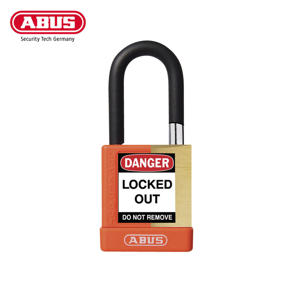 ABUS - 74M/40 - Nylon-Covered Aluminum Core Padlock - 1-1/2 Inch Shackle with Optional Keying and Optional Finish