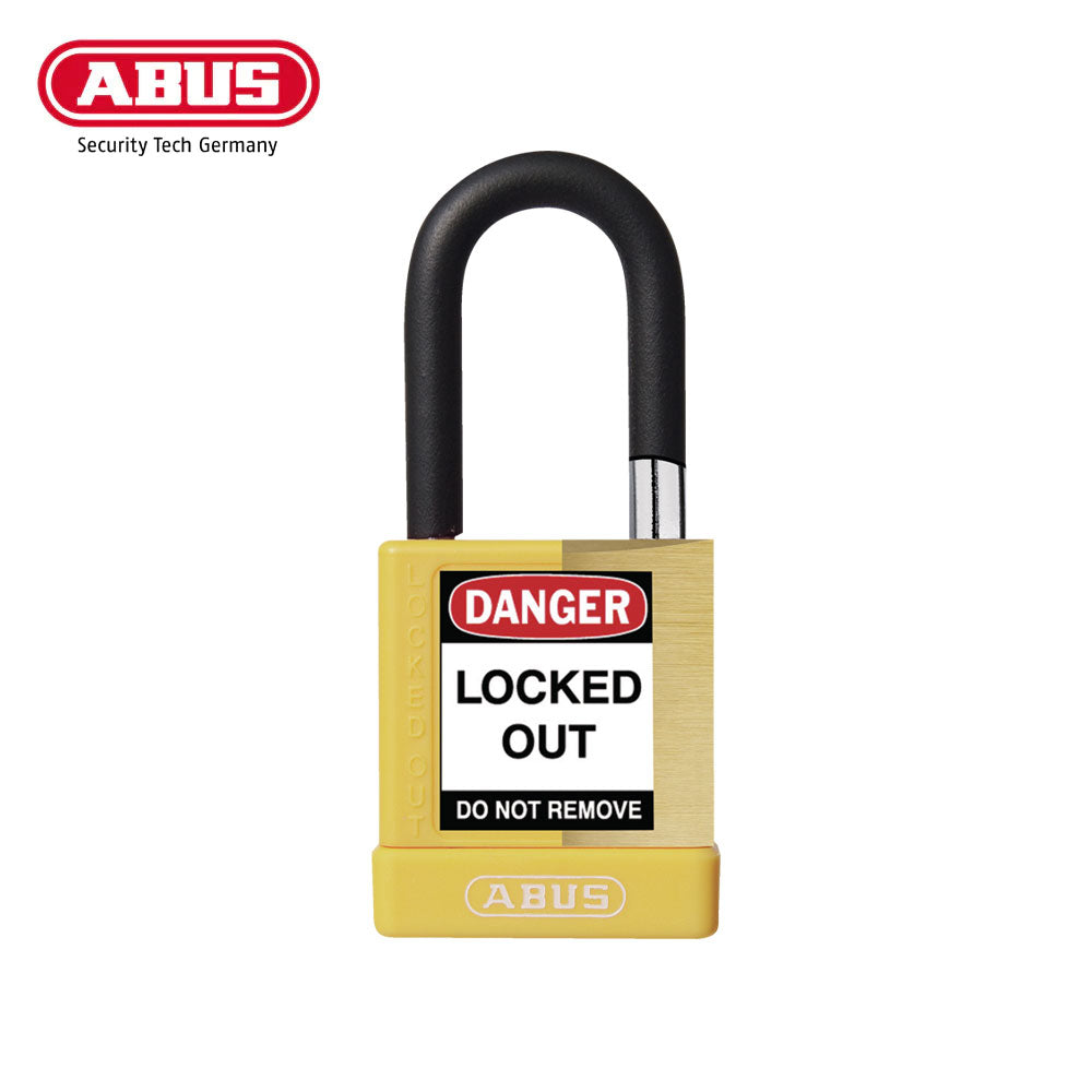 ABUS - 74M/40 - Nylon-Covered Aluminum Core Padlock - 1-1/2 Inch Shackle with Optional Keying and Optional Finish