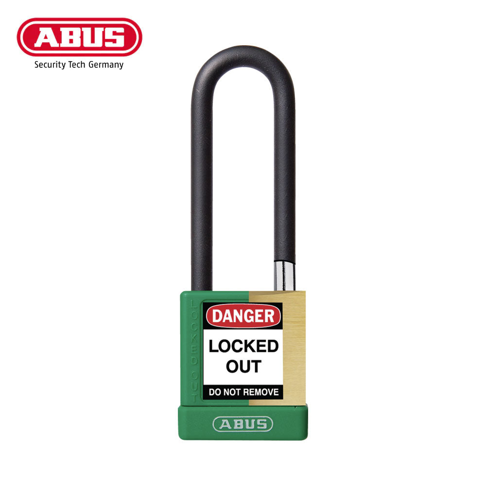 ABUS - 74M/40HB75 - Key Retaining Vinyl Encased Solid Brass Padlock with Optional Keying and Optional Finish - 1-37/64 Inch Width