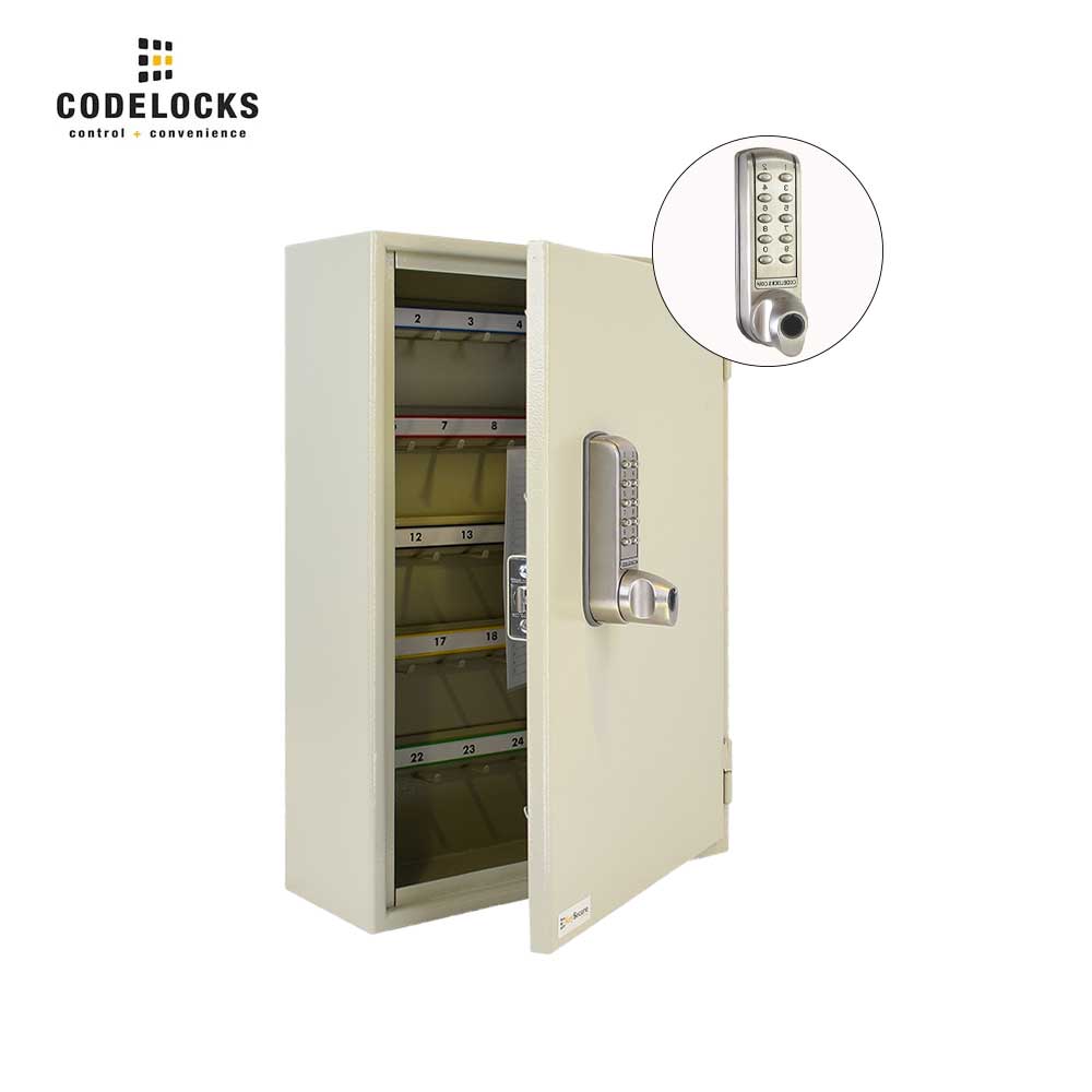 Codelocks Optional Hook Self-Closing Key Cabinet with CL2255 BS Electronic Lock