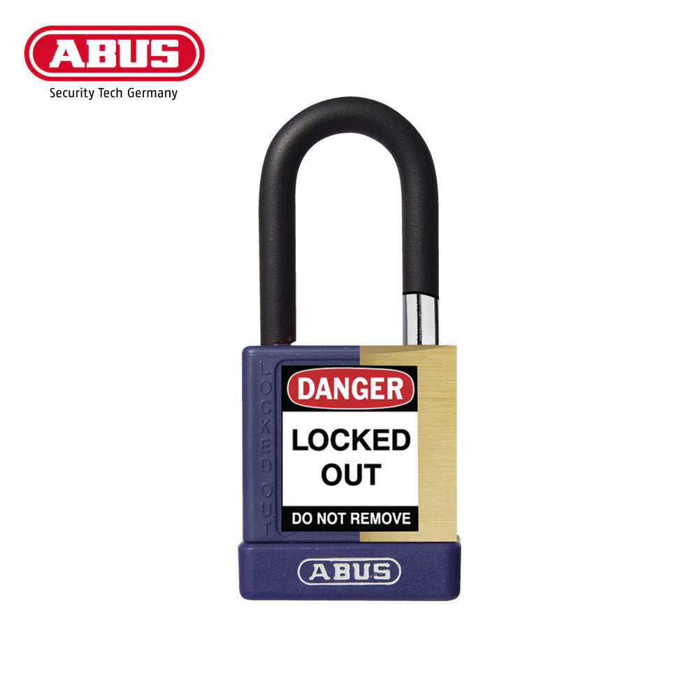 ABUS - 74M/40 - Nylon-Covered Aluminum Core Padlock - 1-1/2 Inch Shackle with Optional Keying and Optional Finish