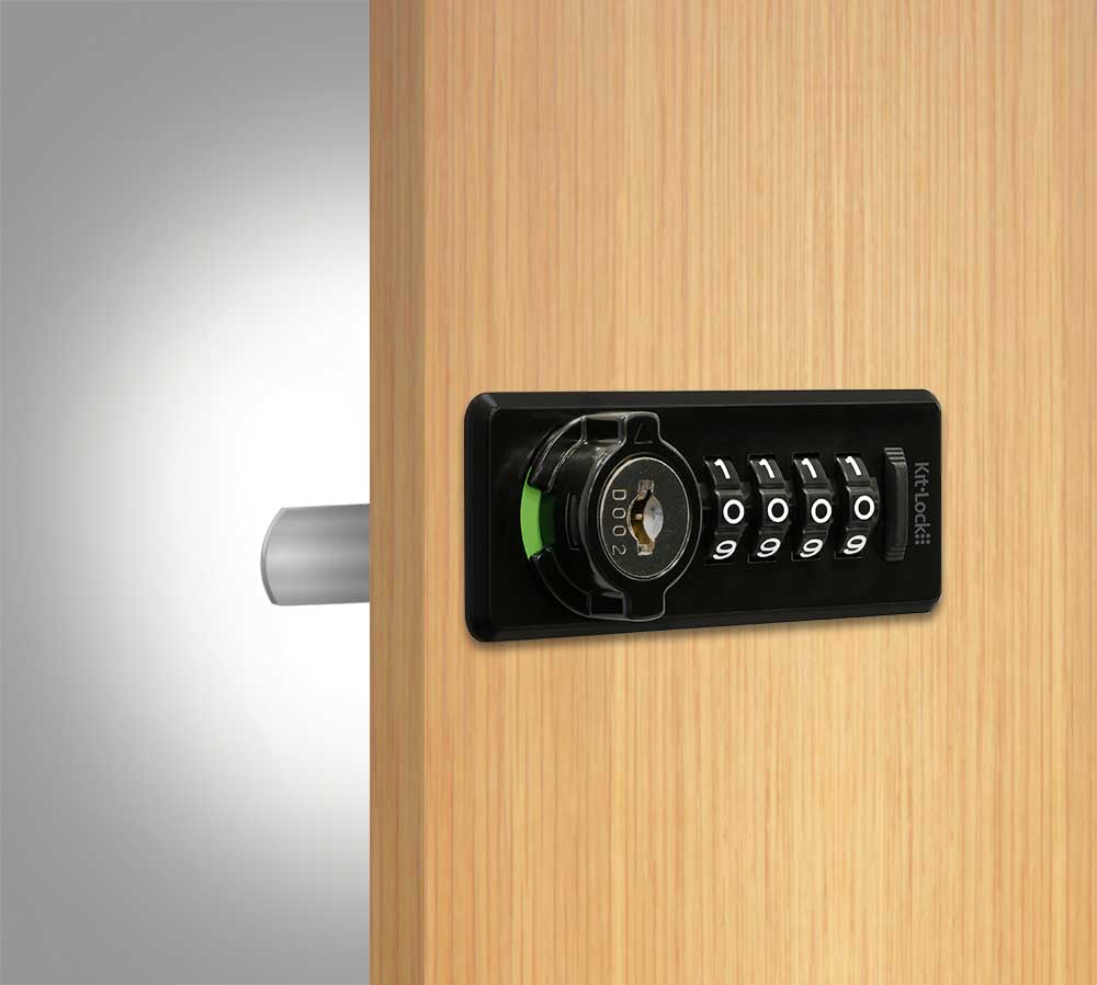 Codelocks KL20 Black Mechanical Kitlock with Optional Handing