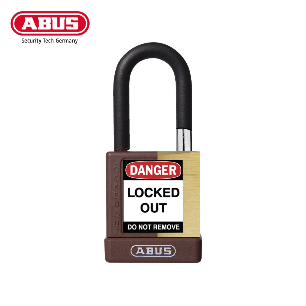 ABUS - 74M/40 - Nylon-Covered Aluminum Core Padlock - 1-1/2 Inch Shackle with Optional Keying and Optional Finish