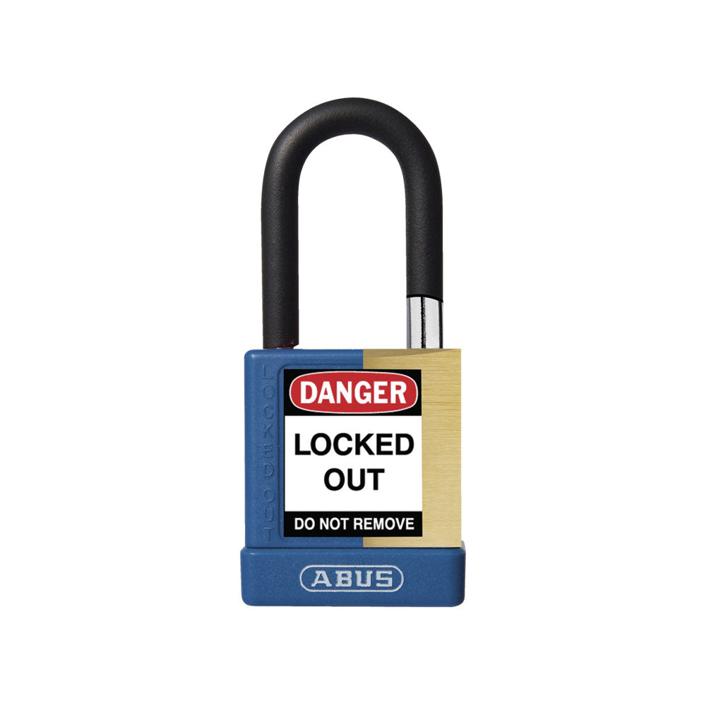 ABUS - 74M/40 - Nylon-Covered Aluminum Core Padlock - 1-1/2 Inch Shackle with Optional Keying and Optional Finish