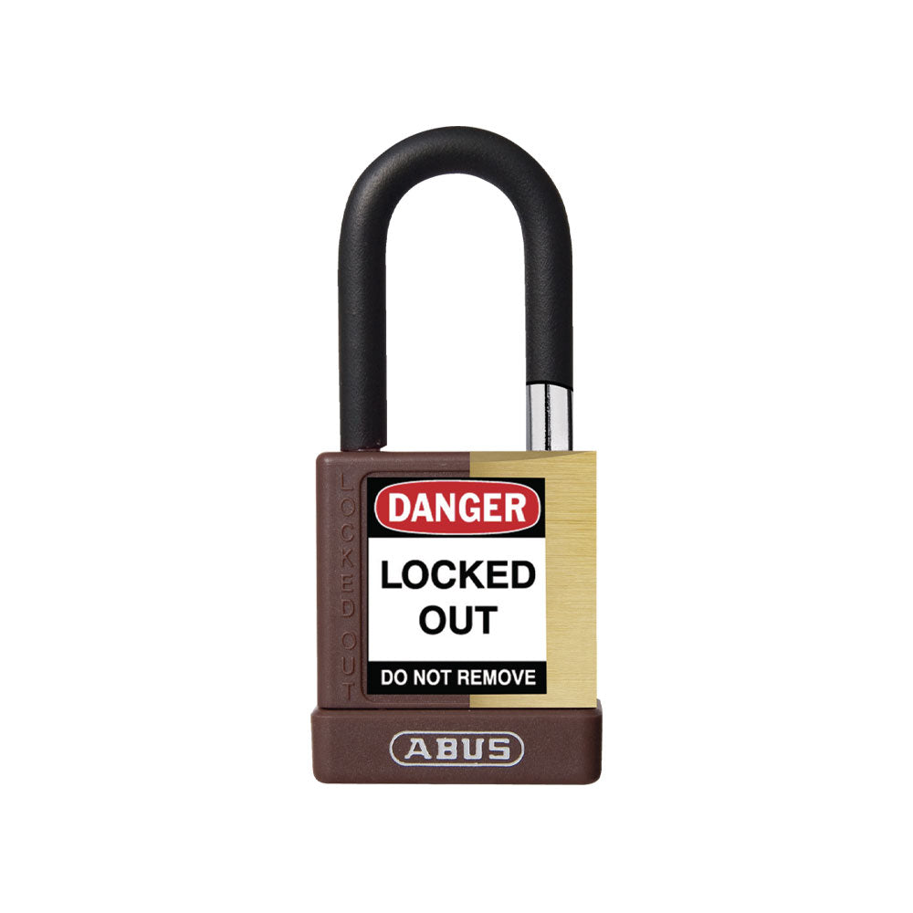 ABUS - 74M/40 - Nylon-Covered Aluminum Core Padlock - 1-1/2 Inch Shackle with Optional Keying and Optional Finish